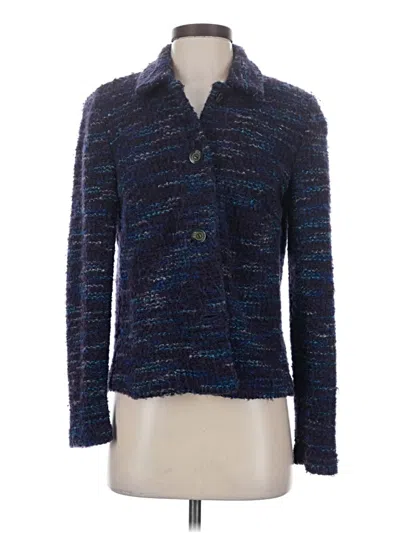 Pre-owned Requirements Blazer Jacket In Blue