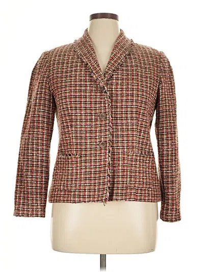 Pre-owned Requirements Blazer Jacket In Brown