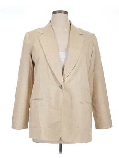 Pre-owned Requirements Blazer Jacket In Tan