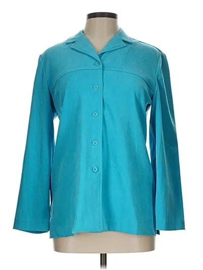 Pre-owned Requirements Blazer Jacket In Teal