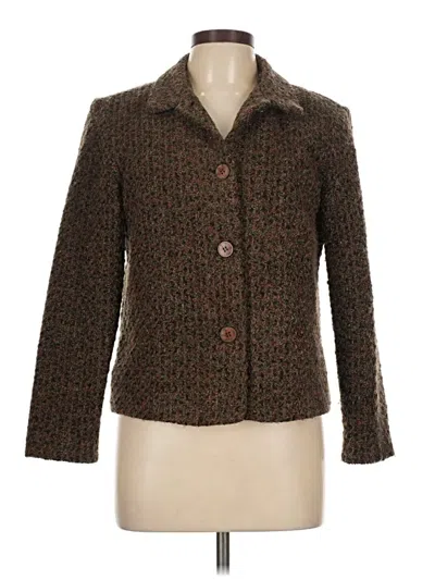 Pre-owned Requirements Cardigan Sweater In Brown