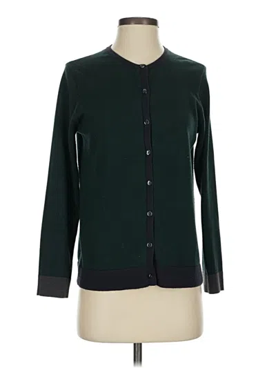 Pre-owned Requirements Cardigan Sweater In Green
