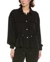 Requirements Drapey Crepe Jacket In Black