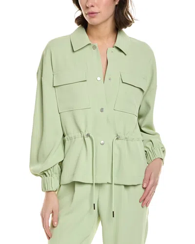 Requirements Drapey Crepe Jacket In Green