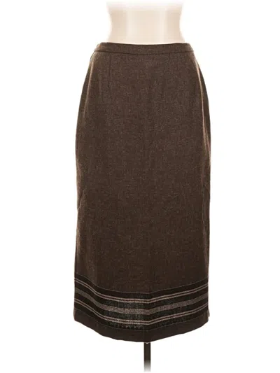 Pre-owned Requirements Formal Skirt In Brown