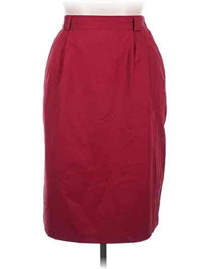 Pre-owned Requirements Formal Skirt In Burgundy