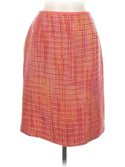 Pre-owned Requirements Formal Skirt In Orange
