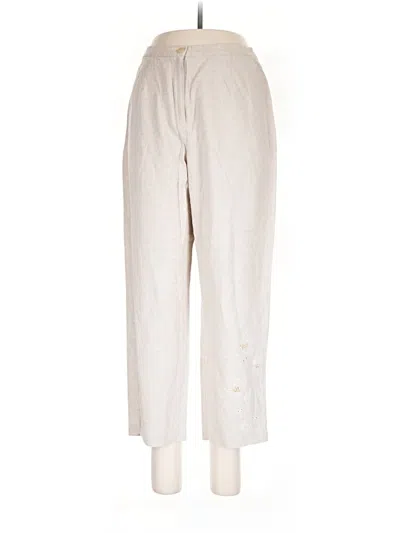 Pre-owned Requirements Linen Pants In White