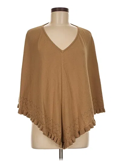 Pre-owned Requirements Poncho In Brown