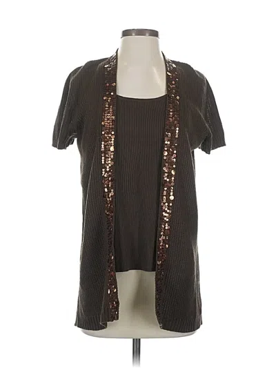 Pre-owned Requirements Pullover Sweater In Brown