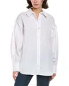 Requirements Stretch Poplin Shirt In White