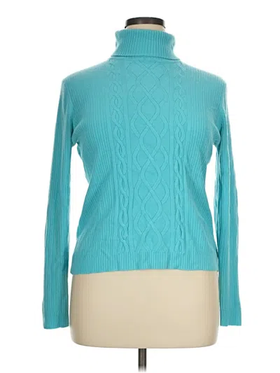 Pre-owned Requirements Turtleneck Sweater In Teal