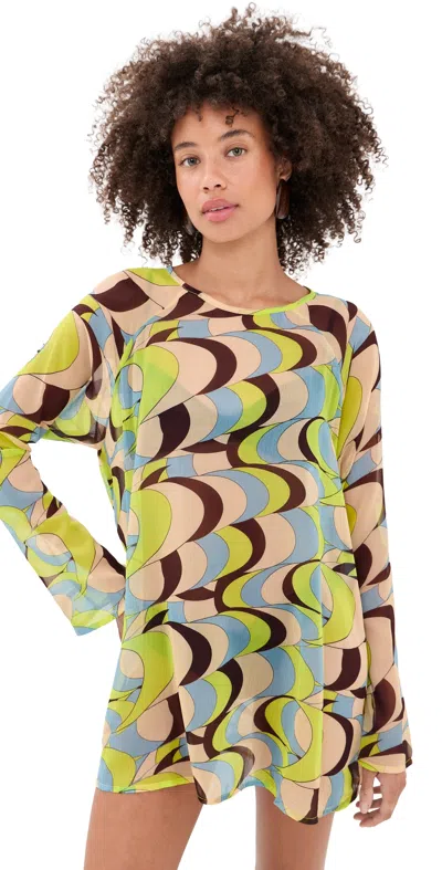 Resa Bre Coverup Mini Dress Palm Royale