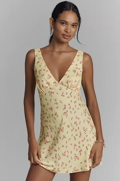 Resa Frankie V-neck Mini Dress In Multicolor