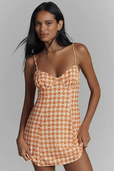 Resa Joelle Sweetheart Mini Dress In Multicolor