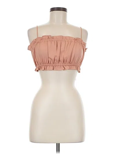 Pre-owned Resa Sleeveless Blouse In Tan