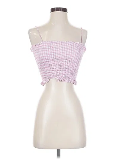 Pre-owned Resa Sleeveless Top Pink Square Neckline Tops