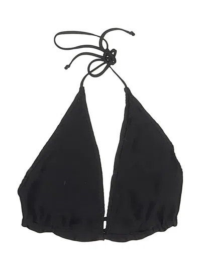 Resa Swimsuit Top Black Solid Pattern Swimwear