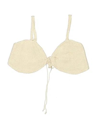 Pre-owned Resa Swimsuit Top Ivory Swimwear In White