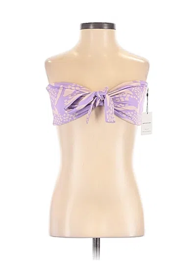 Pre-owned Resa Tube Top Purple Strapless Neckline Tops