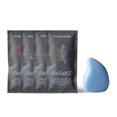 Resaltz Blue  Aroma Ritual Salt & Massage Set Ocean