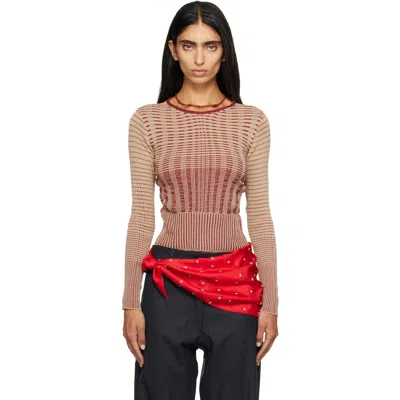 Rescha Ssense Exclusive Beige & Red Kashi Sweater