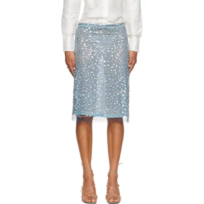 Rescha Ssense Exclusive Blue Galaxy Midi Skirt