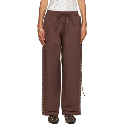 Rescha Ssense Exclusive Brown Tracking Pants