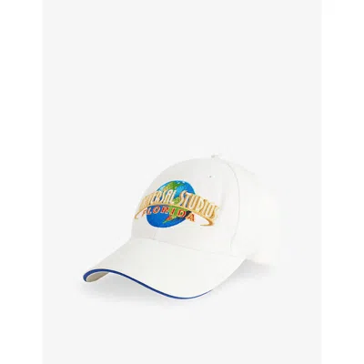 Reselfridges Mens  Pre-loved Universal Studio Florida Woven Cap In White