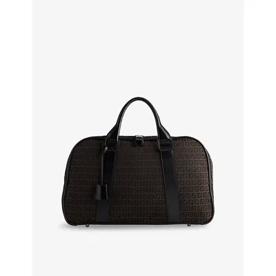 Reselfridges Pre-loved Fendi Zucchino Canvas Travel Bag