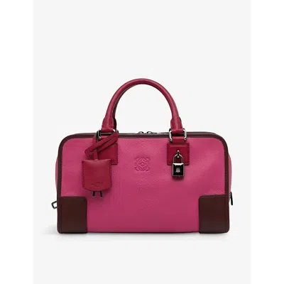 Reselfridges Pink Pre-loved Loewe Amazona 28 Leather Tote Bag