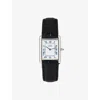 Reselfridges Watches Mens Silver 925 Pre-loved Cartier Tank Sterling-silver Watch In Black