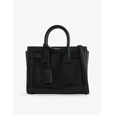 Reselfridges Womens Black Pre-loved Saint Laurent Sac De Jour Patent-leather Satchel Bag