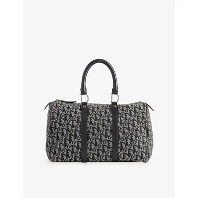 Reselfridges Womens Black Pre-loved Dior Diorissimo Trotter Canvas Boston Bag