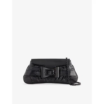 Reselfridges Womens Black Pre-loved Gucci Dialux Queen Coated-canvas Shoulder Bag