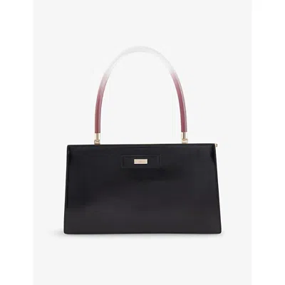 Reselfridges Womens Black Pre-loved Gucci Leather Handbag