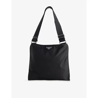 Reselfridges Womens Black Pre-loved Prada Tessuto Nylon Cross-body Bag