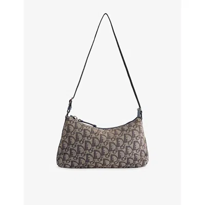 Reselfridges Womens Brown Pre-loved Dior Diorissimo Trotter Canvas Shoulder Bag