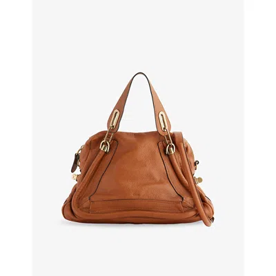 Reselfridges Womens  Pre-loved Chloé Paraty Medium Leather Satchel Bag In Brown