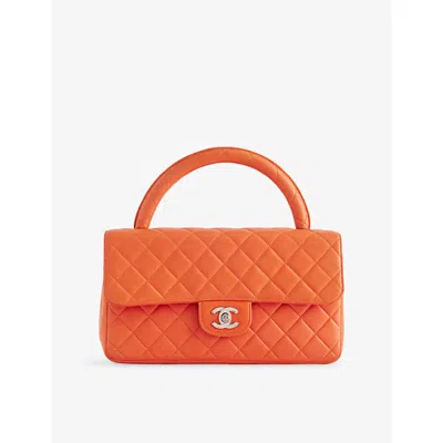 Reselfridges Womens Orange Dark Orange Pre-loved Chanel Kelly Parent Flap Top-handle Bag