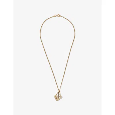 Reselfridges Womens Pre-loved Chanel Gold Stone Metal Necklace