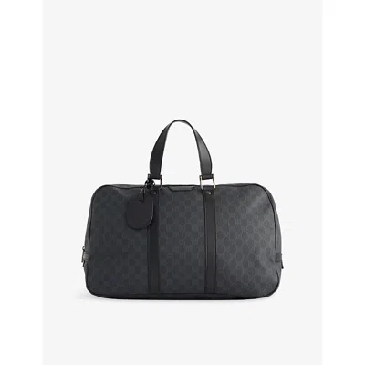 Reselfridges Womens Pre-loved Gucci Gg Supreme Coated-canvas Travel Bag Black