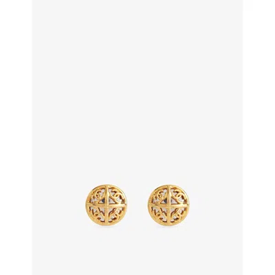 Reselfridges Womens  Chanel Gold Round Earrings