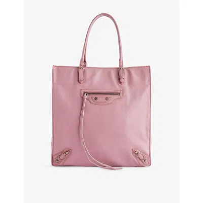 Reselfridges Womens  Pre-loved Balenciaga Papier A5 Leather Tote Bag In Pink