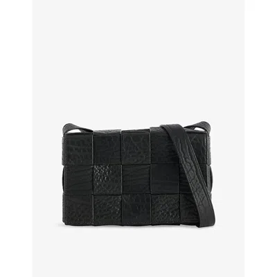 Reselfridges Womens  Pre-loved Bottega Veneta Cassette Leather Cross-body Bag In Green