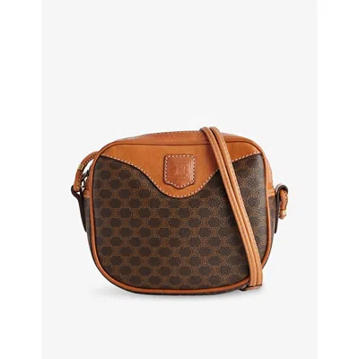 Reselfridges Womens  Pre-loved Celine Macadam Coated Canvas Cross Body Bag In Brown