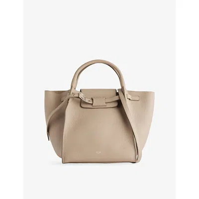 Reselfridges Womens  Pre-loved Celine Small Big Leather Tote Bag In Sand
