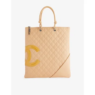 Reselfridges Womens  Pre-loved Chanel Campon Ligne Leather Tote Bag In Brown