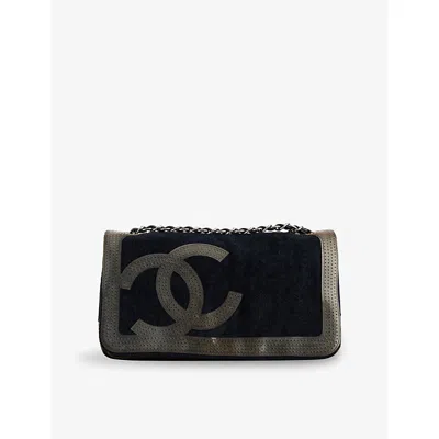 Reselfridges Womens  Pre-loved Chanel Cc Sport Line Woven Shoulder Bag In Black