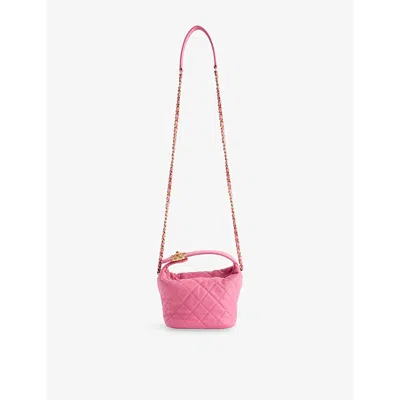 Reselfridges Womens  Pre-loved Chanel Small Quilted Perfect Meeting Leather Hobo Bag In Pink